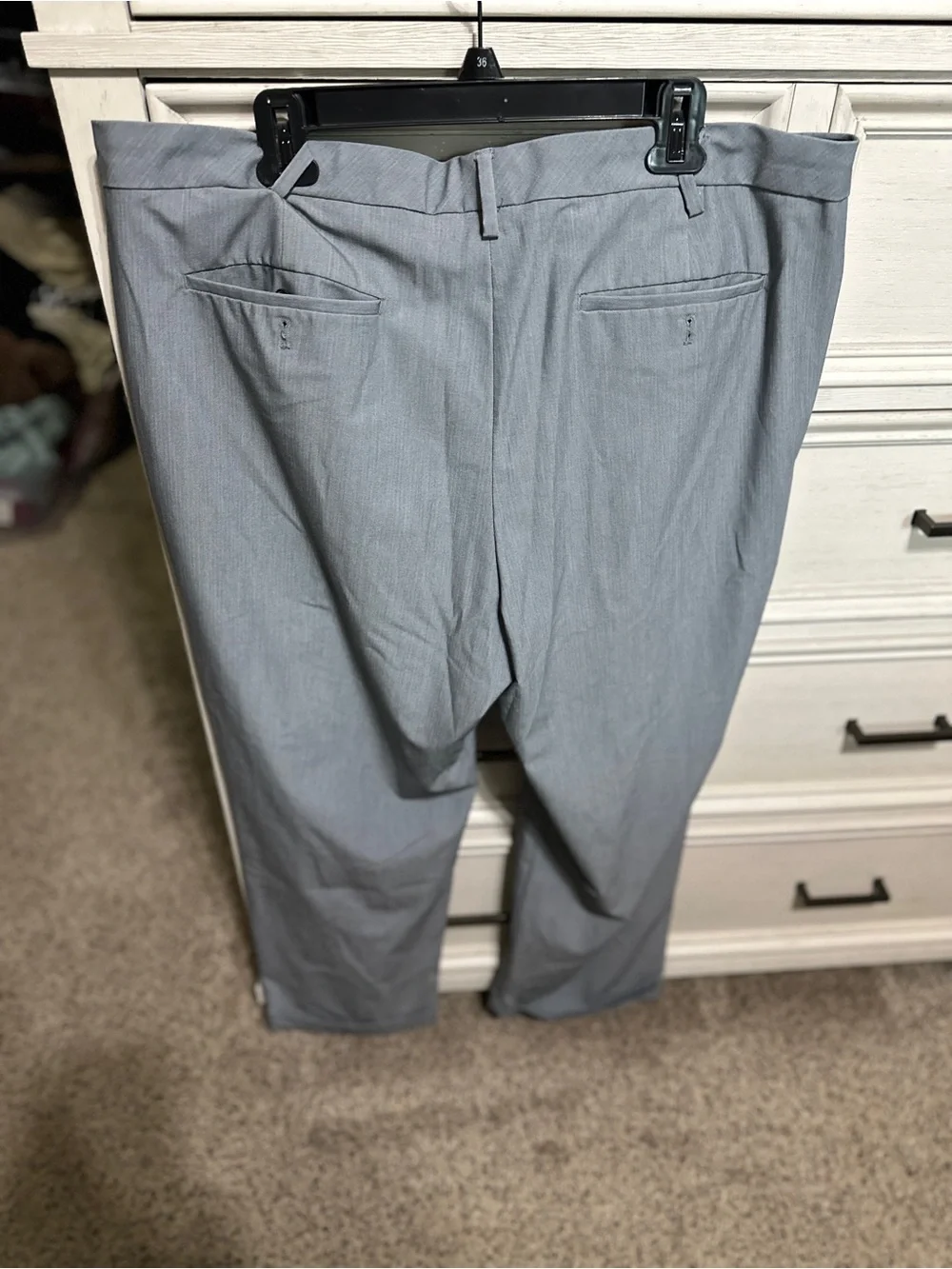 Van Heusen Light Gray Men's Dress Pants